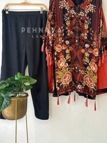 Premium Crepe Floral Suit No.3 - Pehnava Lawns