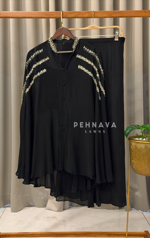 Indo-Western Chinnon Party wear Dress