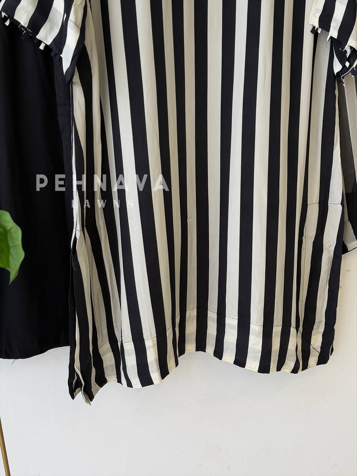 Striped Crepe Suit Set-SN6107