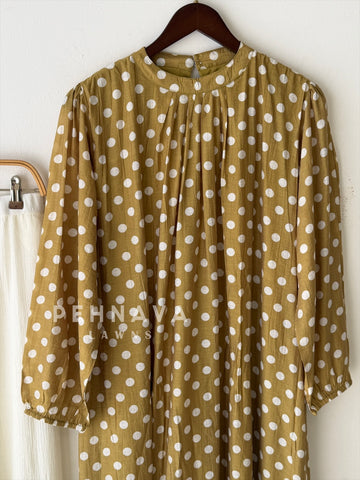 Polka Dot Printed Imported Suit 6176