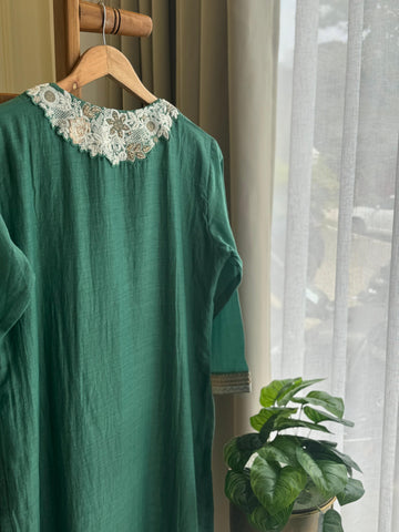 Premium Indo western Mulchanderi Two piece Set