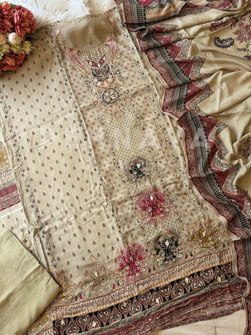 Muslin Unstitched Suit-KT-324-B