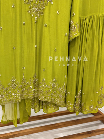 Premium hand worked sharara suit