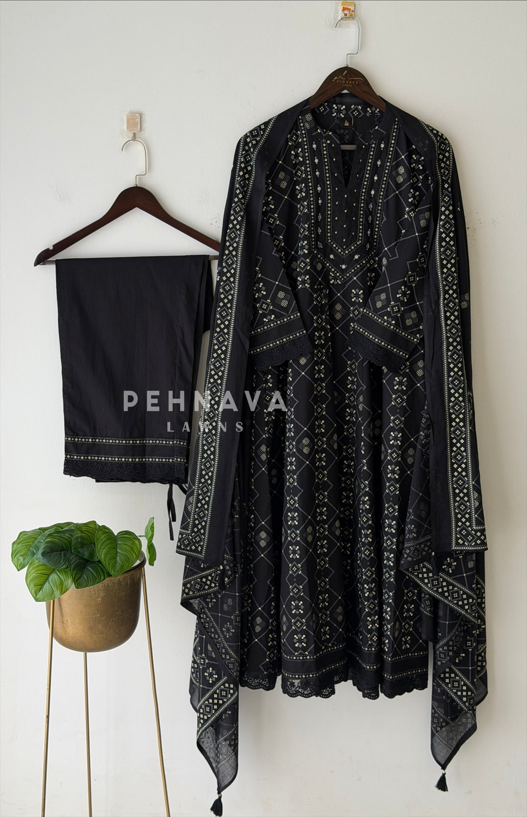 Cotton Printed Anarkali Attire 2594