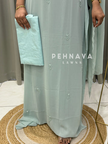 Premium Handworked Chiffon Unstitched Suit-1536