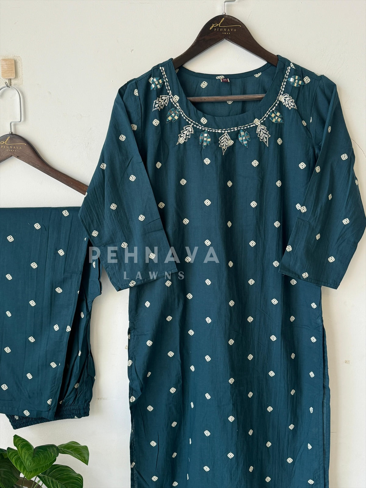 Doted Co-Ord Set-17997 - Pehnava Lawns