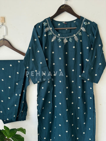 Doted Co-Ord Set-17997 - Pehnava Lawns