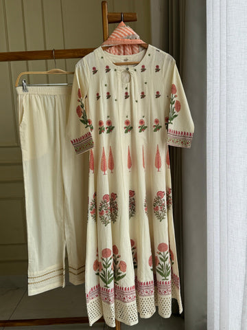Cotton Floral-Anarkali-3589