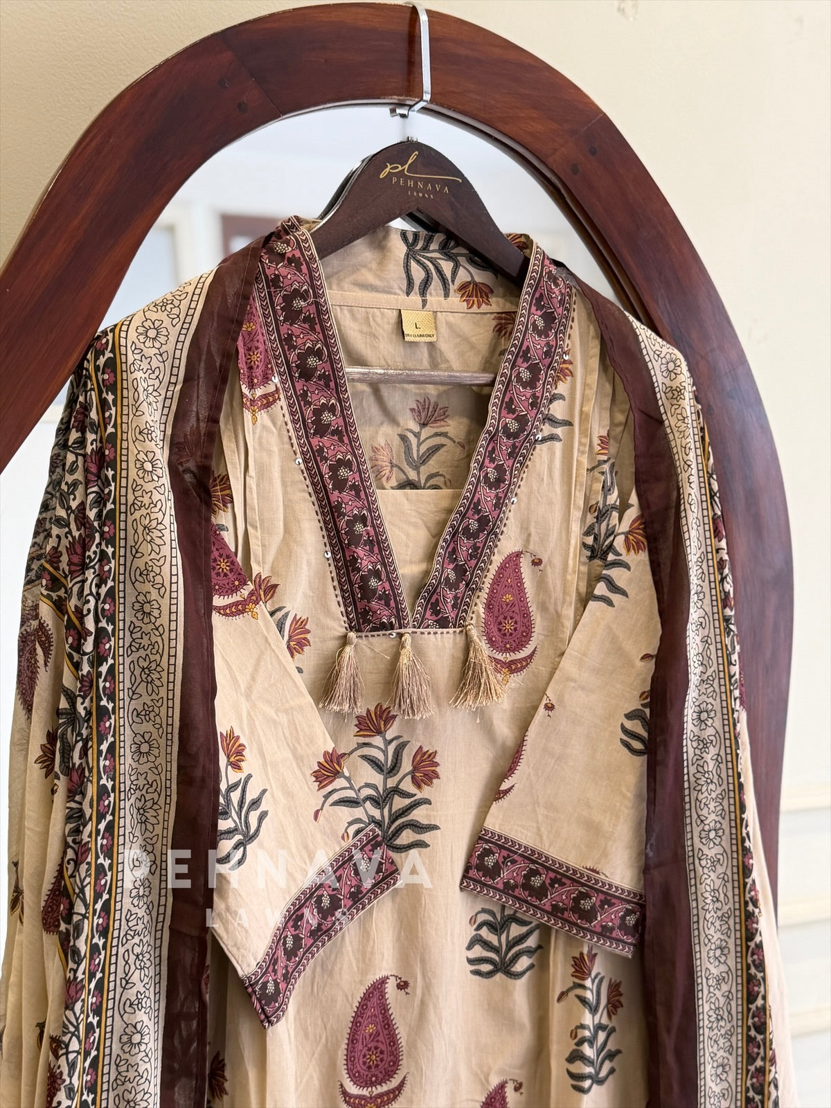 Paisley Printed Suit Set 12001-004