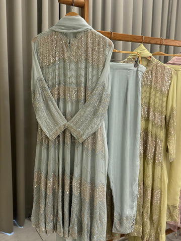 Premium handworked anarkali suit