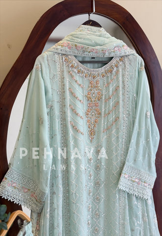 Agha Noor Formal Chiffon Ensemble
