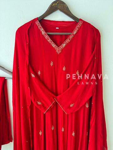 Premium Work Anarkali Set