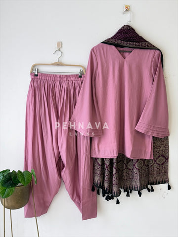 Farshi Shalwar Set with Printed Dupatta B269