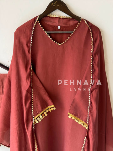Tassel Work Three Piece (5-8 Days Dispatching Time)