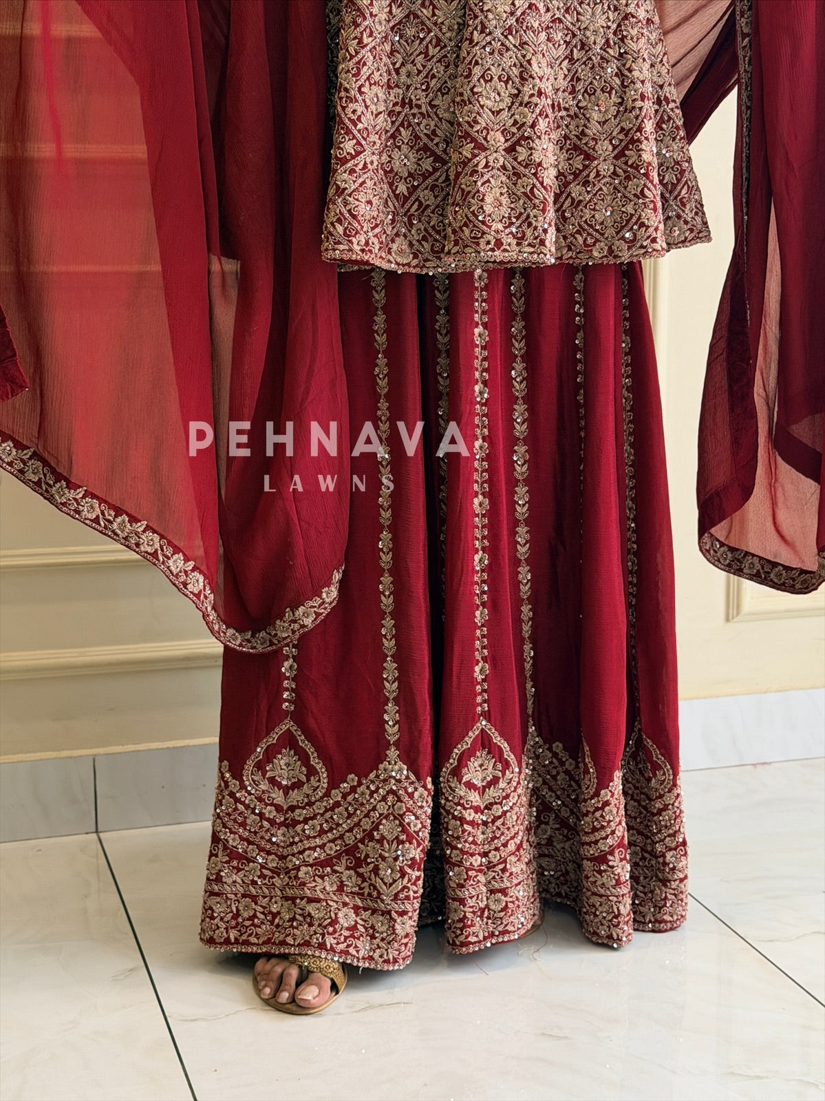Premium Embroidered Skirt set B579