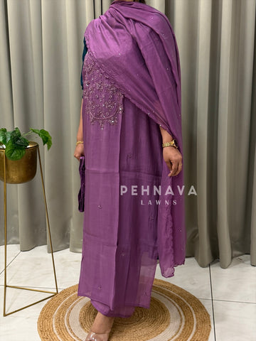 Premium Handworked Unstitched Suit