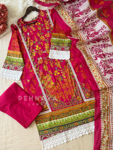 Cotton Printed Suit Set-1307
