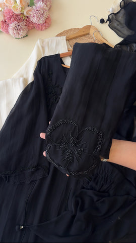Handworked organza Suit with chiffon dupatta-10024 - Pehnava Lawns