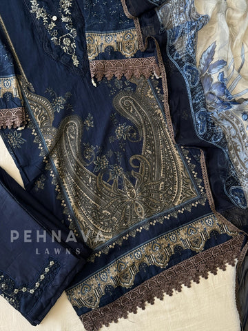 Embroidery Print Suit