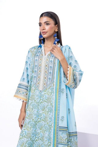 Khaadi Unstitched Printed Lawn suit-0116