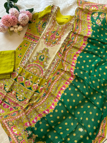 Party wear Crepe Suit-116