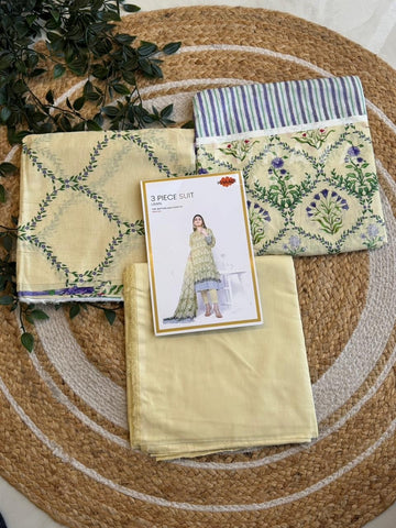 Premium Khaadi Printed Lawn Suit