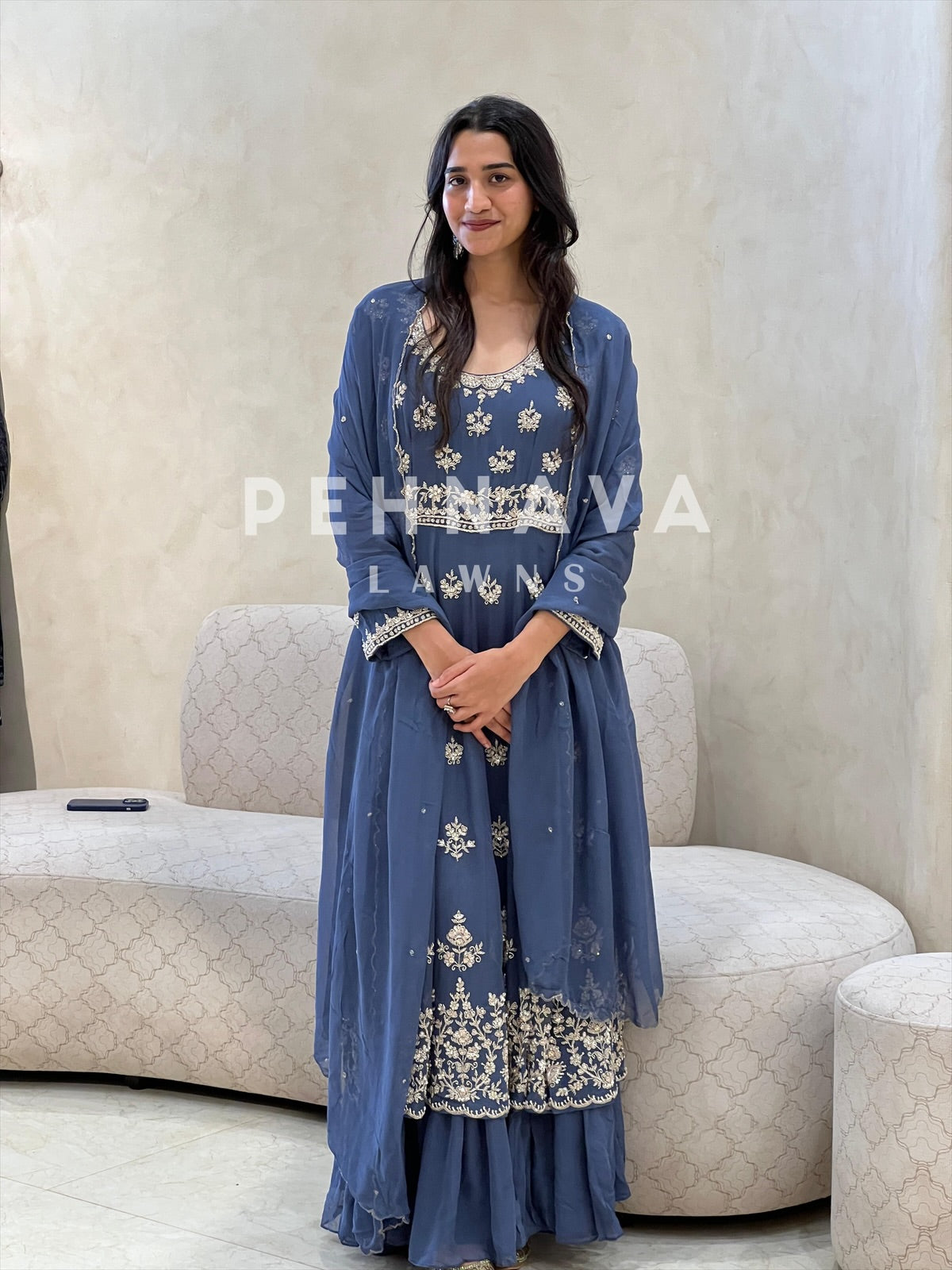 Heavy Handworked Anarkali Suit-6308