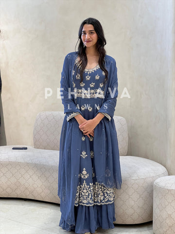 Heavy Handworked Anarkali Suit-6308
