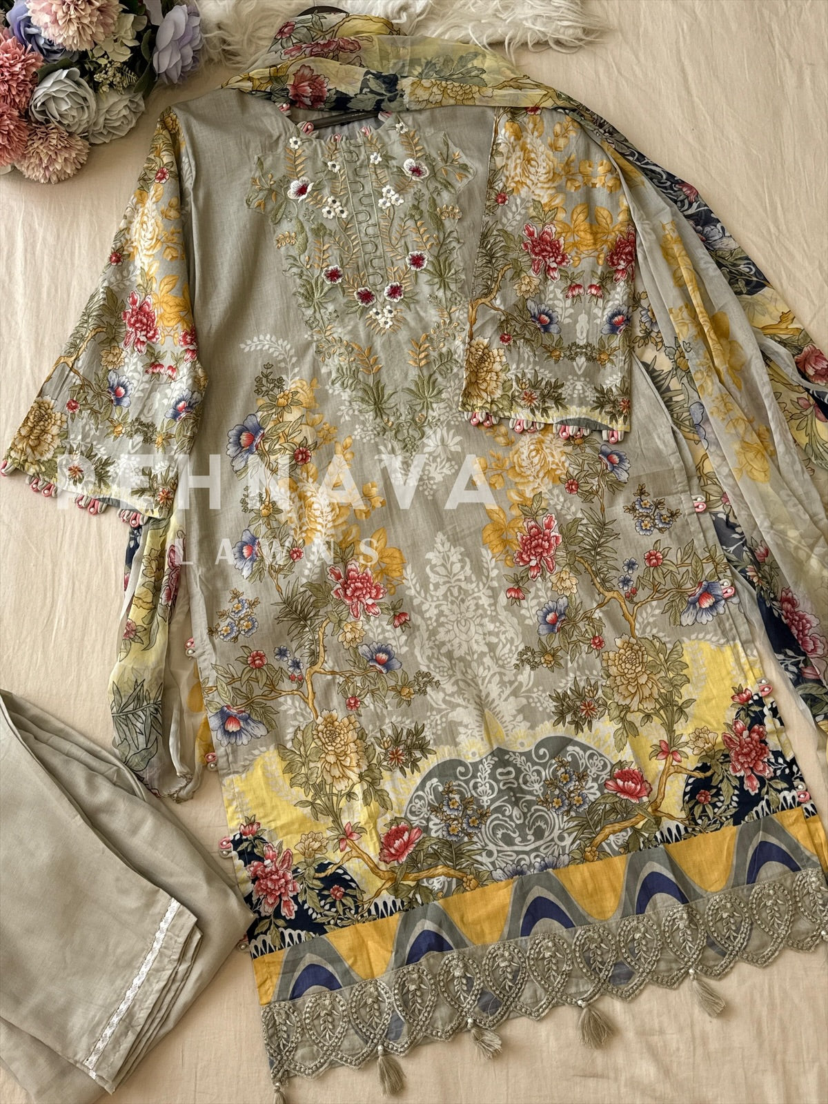 Casual Wear Printed Suit - Pehnava Lawns