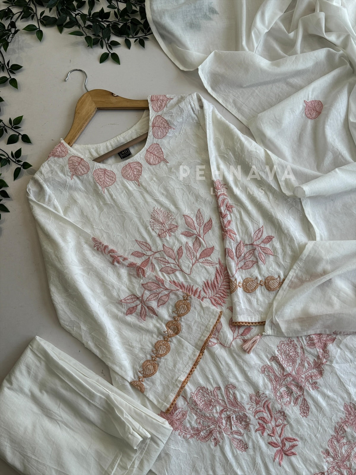 Embroidered Cotton Suit Set JJ6 - Pehnava Lawns