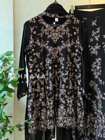 Handworked three piece skirt set