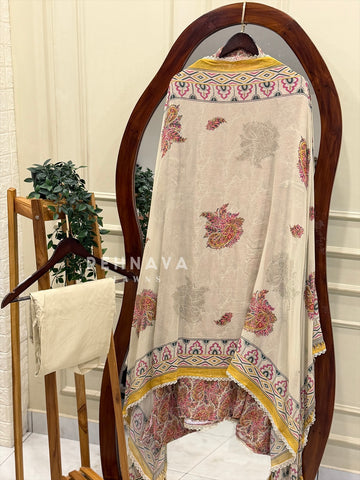 Floral Embroidered Unstitched Suit