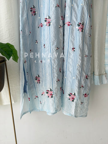 Floral Striped Imported Three Piece Set-298