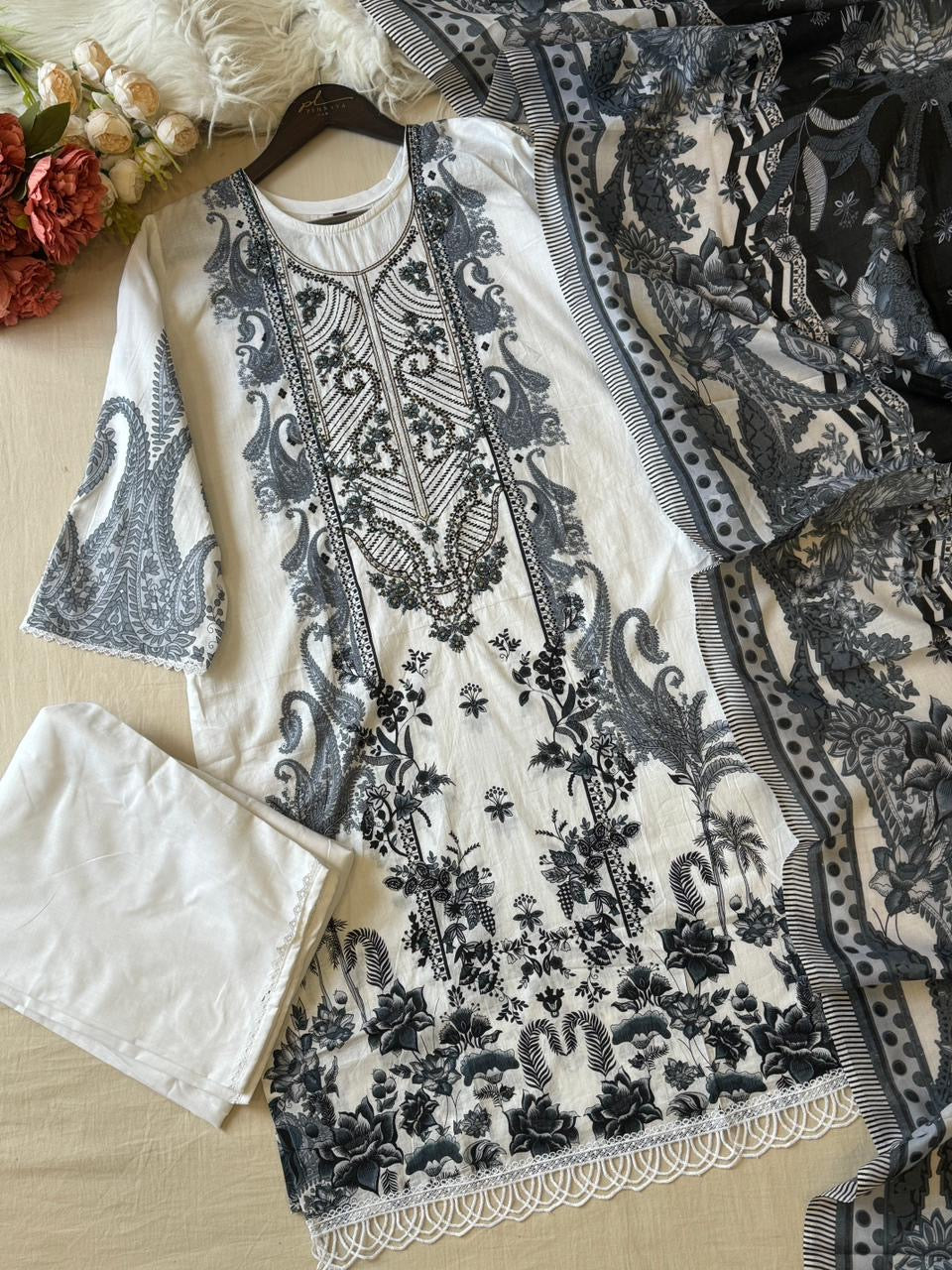 Cotton Three-Piece Set-941-003