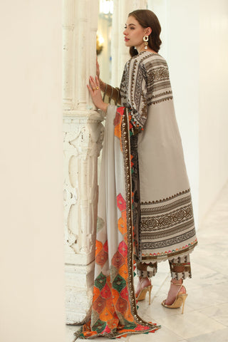 3-PC UNSTITCHED EMBROIDERED LAWN COLLECTION AN5-08