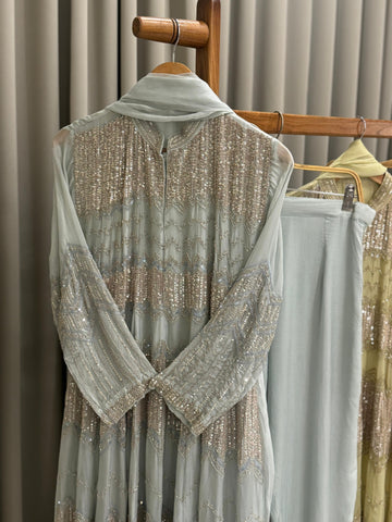 Premium handworked anarkali suit