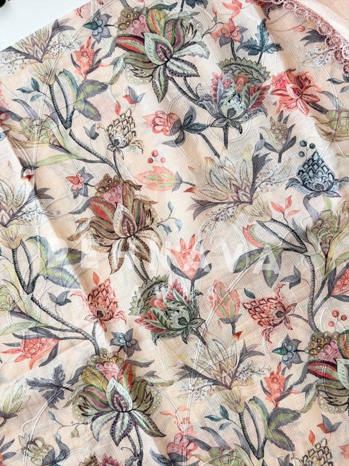 Soft Cotta Printed Unstitched Suit-4185 - Pehnava Lawns