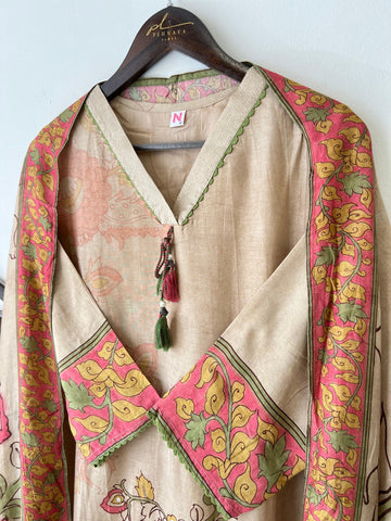 Pure Muslin Digital printed Suit with handwork detailingss