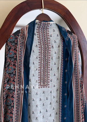Ajrakh Panel Printed Suit Set