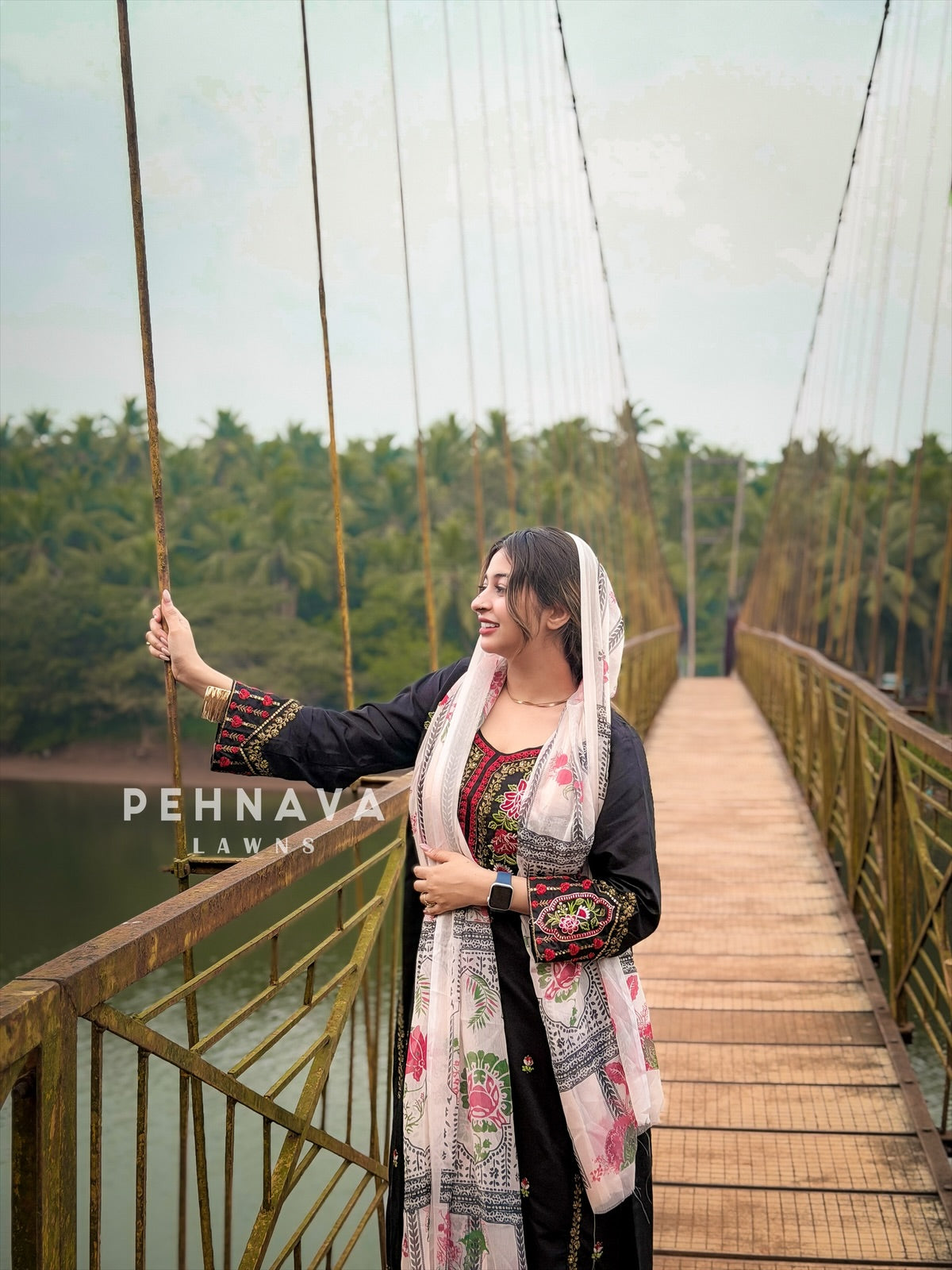 Semistitched Rayon Embroidered Suit - Pehnava Lawns