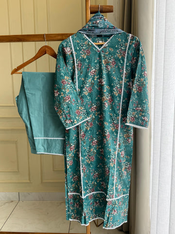 Cotton Printed Casual Suit Ft. Cotton Dupatta-3