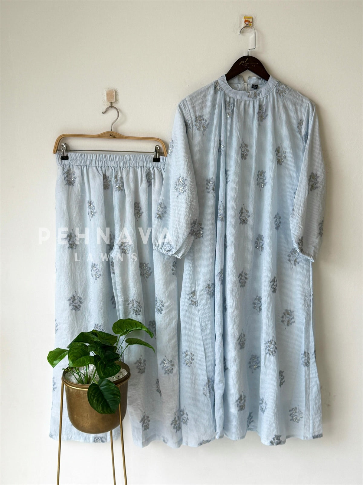 Floral Embroidered Co-ord Set-