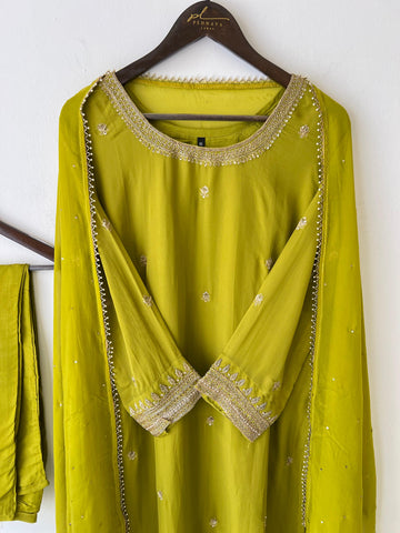Viscous organza handworked suit-with color options RR-220 - Pehnava Lawns