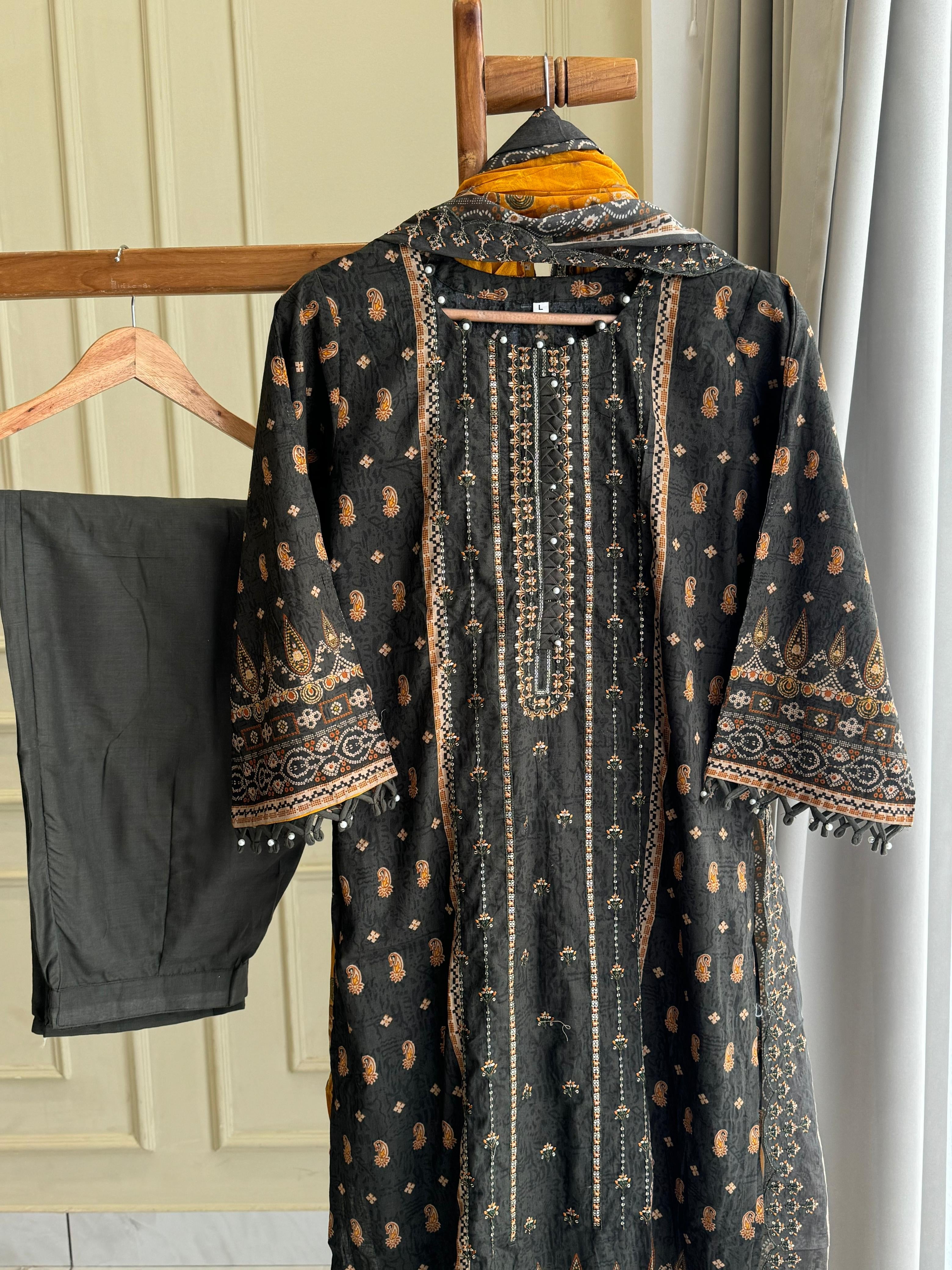 Casual Fit Cotton Suit-3