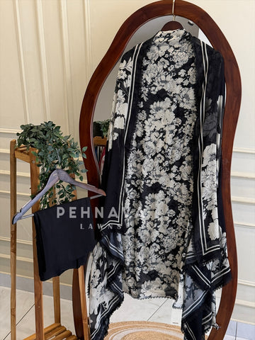 Floral Embroidered Unstitched Suit 4509
