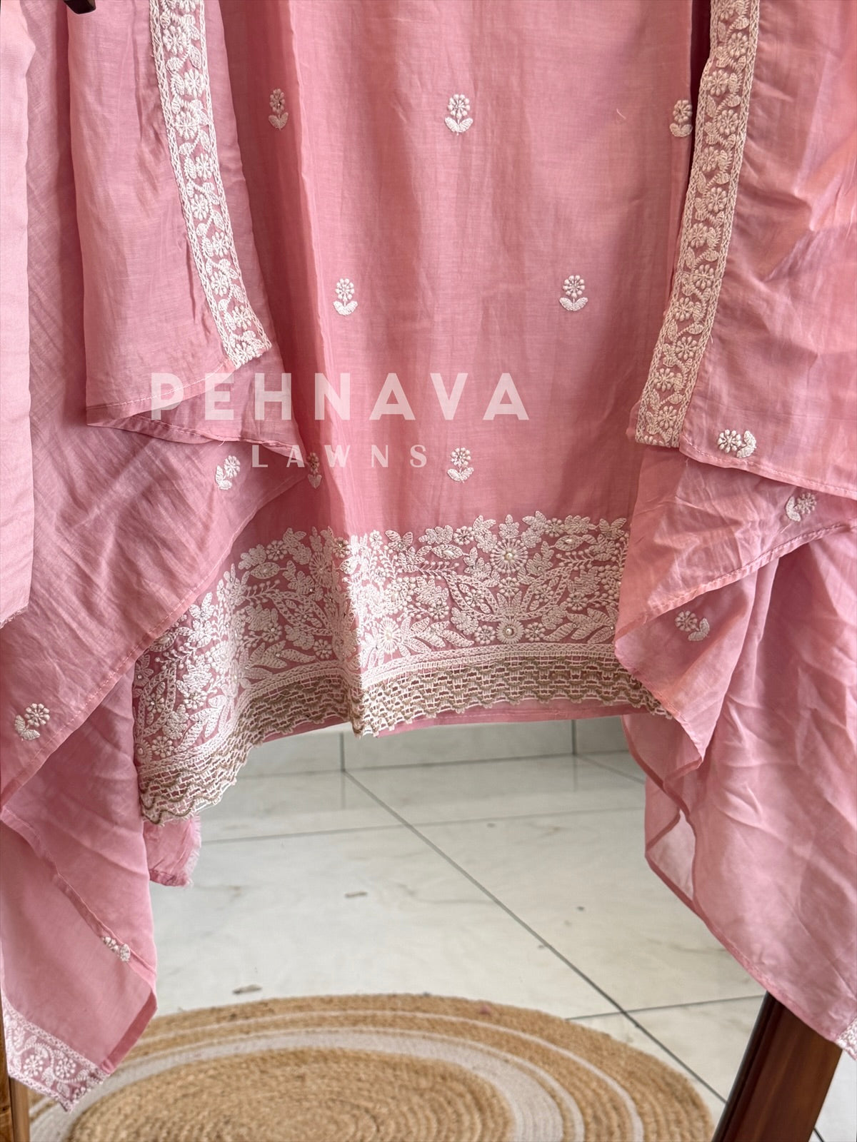 Embroidered Unstitched Suit 1056
