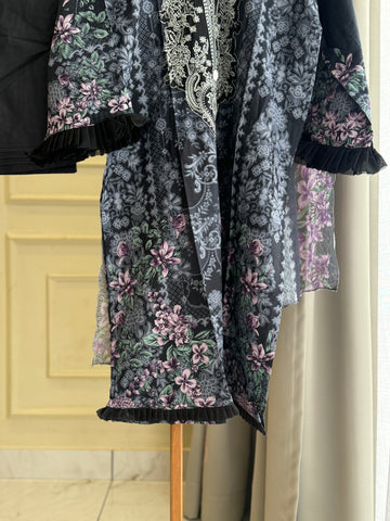 Pakistani printed suit ft-Cutwork embroidered dupatta-05