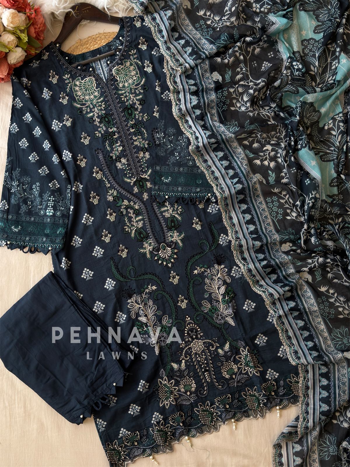 Printed Embroidered Ready to Wear Suit-2102