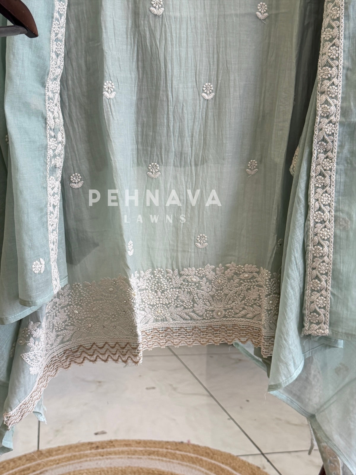 Embroidered Unstitched Suit 1056