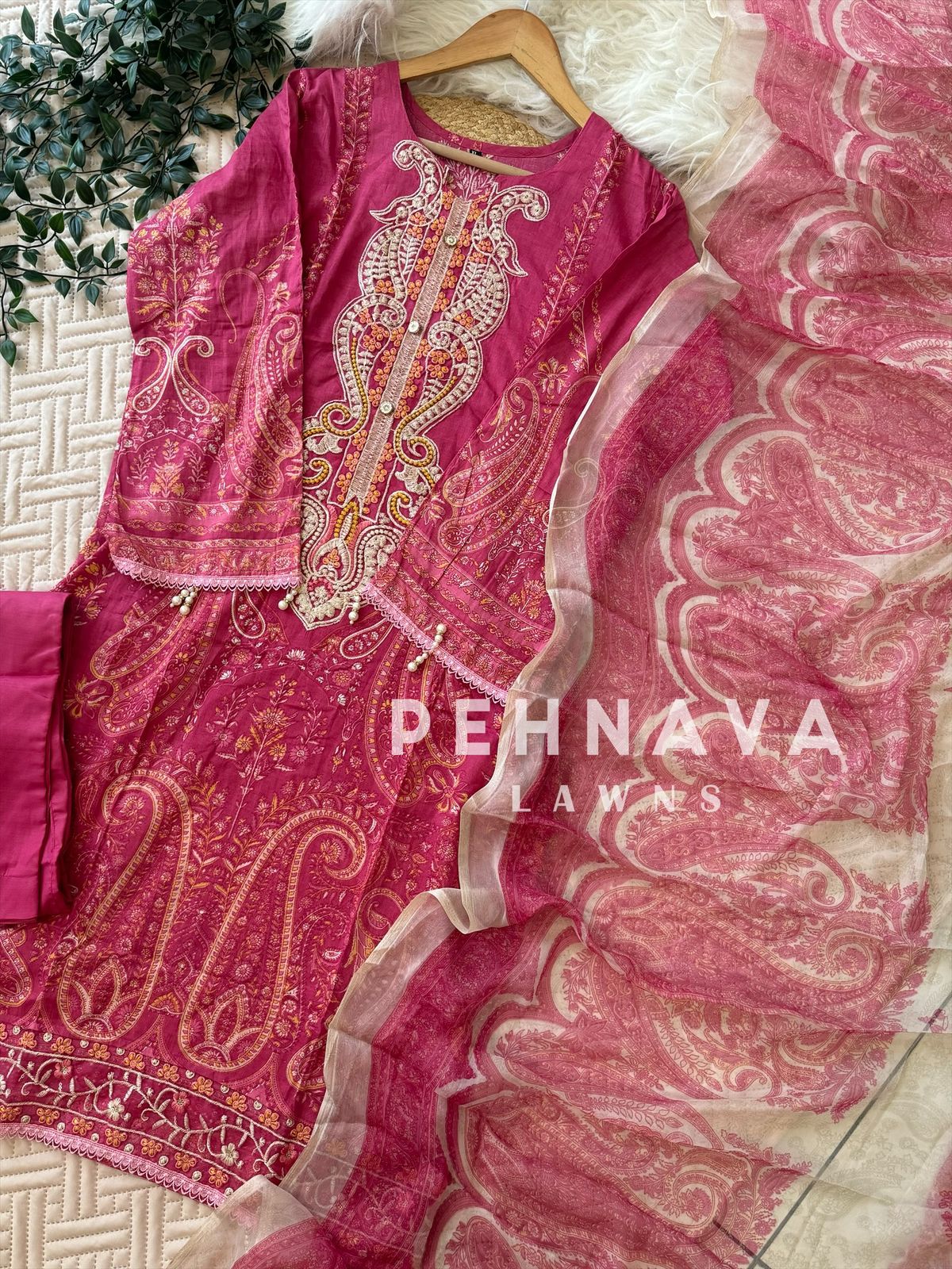 Cotton Printed Casual Suit-1276